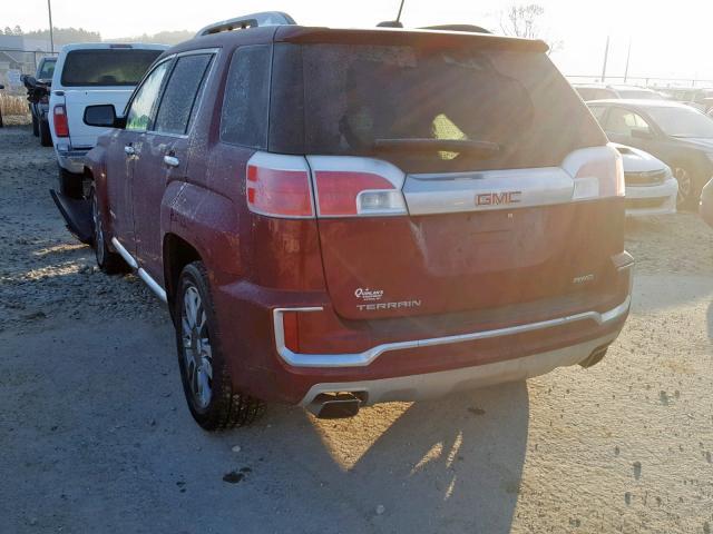 2GKFLVE39H6186744 - 2017 GMC TERRAIN DE RED photo 3