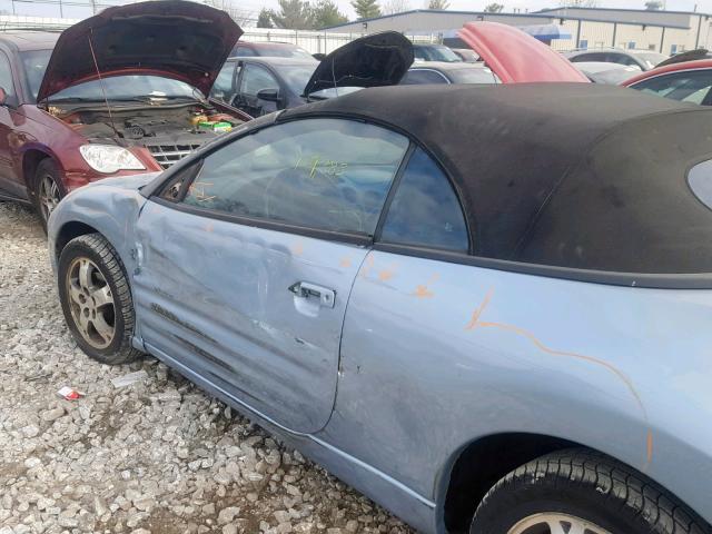 4A3AE45G04E052219 - 2004 MITSUBISHI ECLIPSE SP BLUE photo 10