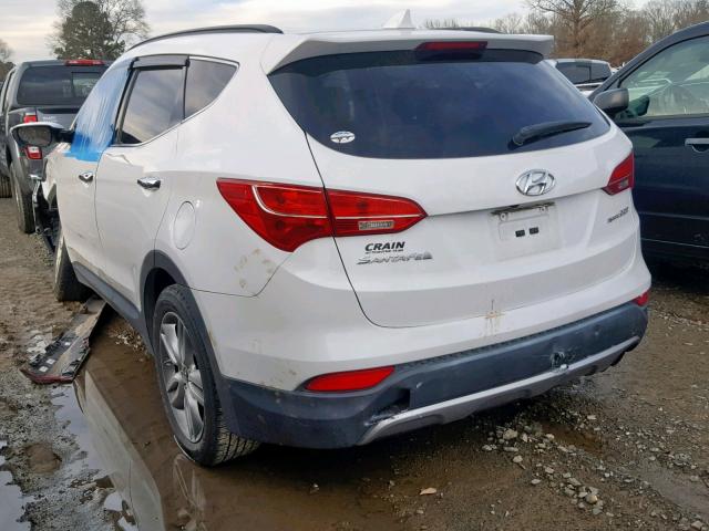 5XYZU3LA4DG006675 - 2013 HYUNDAI SANTA FE S WHITE photo 3