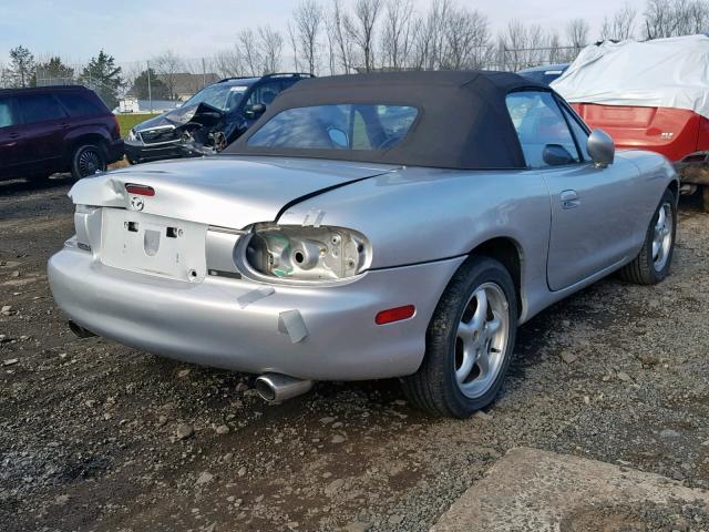 JM1NB353310208721 - 2001 MAZDA MX-5 MIATA SILVER photo 4