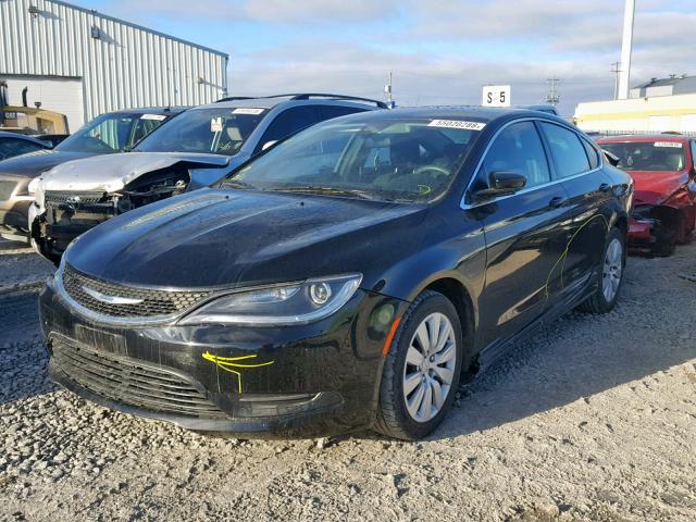 1C3CCCFB0FN593227 - 2015 CHRYSLER 200 LX BLACK photo 2