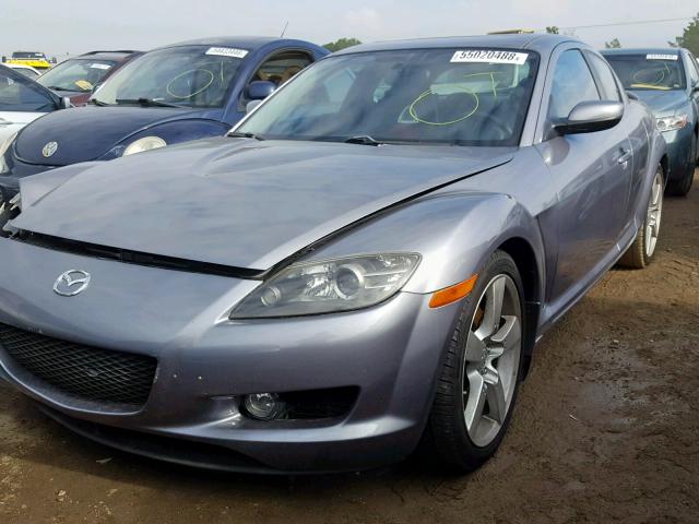 JM1FE173250143105 - 2005 MAZDA RX8 GRAY photo 2