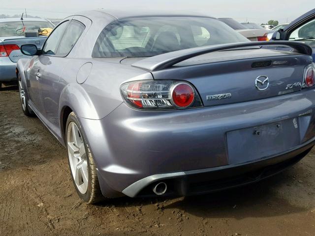 JM1FE173250143105 - 2005 MAZDA RX8 GRAY photo 3