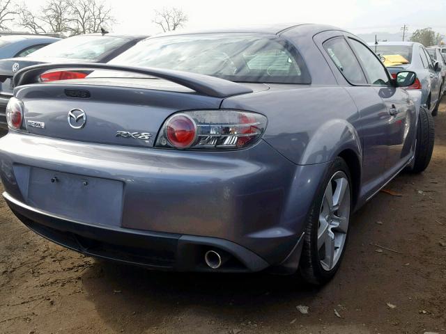 JM1FE173250143105 - 2005 MAZDA RX8 GRAY photo 4