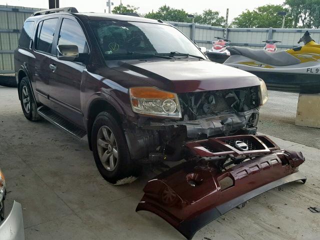 5N1BA0ND4AN611635 - 2010 NISSAN ARMADA SE BURGUNDY photo 1