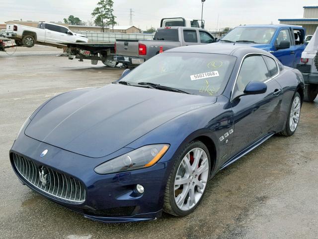 ZAM45KLA6C0061727 - 2012 MASERATI GRANTURISM BLUE photo 2