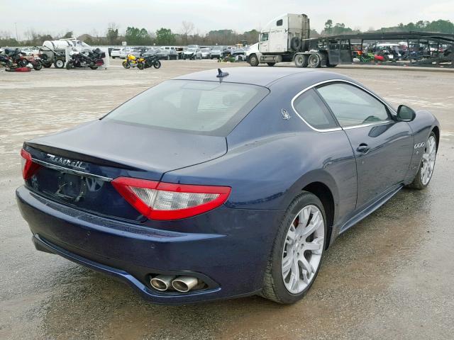 ZAM45KLA6C0061727 - 2012 MASERATI GRANTURISM BLUE photo 4