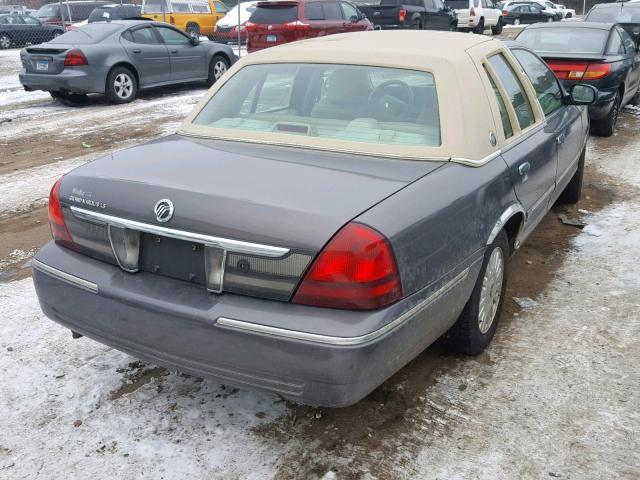 2MEFM75V27X640359 - 2007 MERCURY GRAND MARQ GRAY photo 4