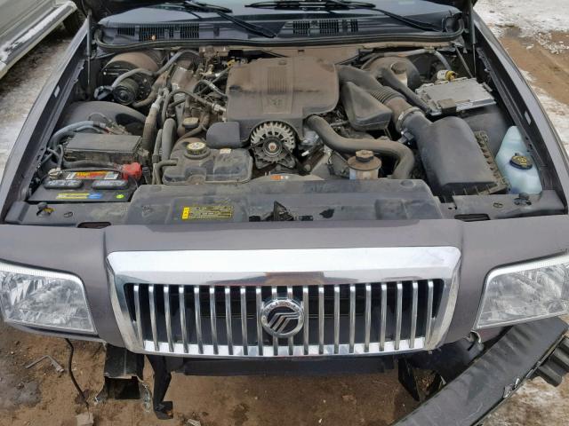 2MEFM75V27X640359 - 2007 MERCURY GRAND MARQ GRAY photo 7