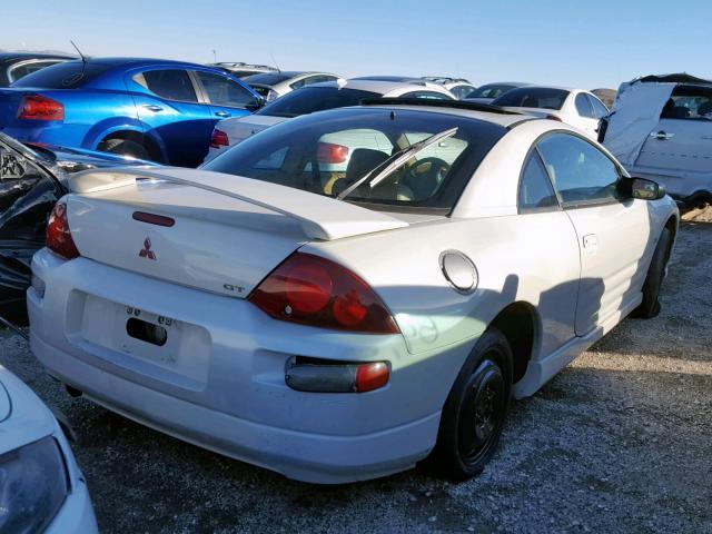 4A3AC54H51E147442 - 2001 MITSUBISHI ECLIPSE GT WHITE photo 4