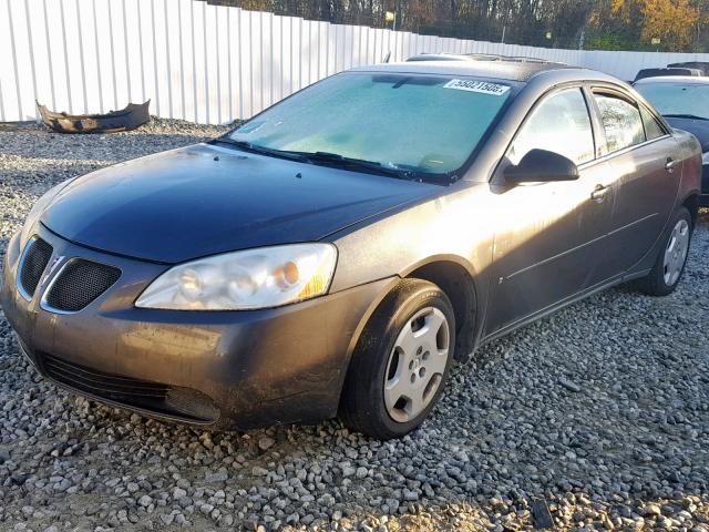 1G2ZF58B474214747 - 2007 PONTIAC G6 VALUE L GRAY photo 2