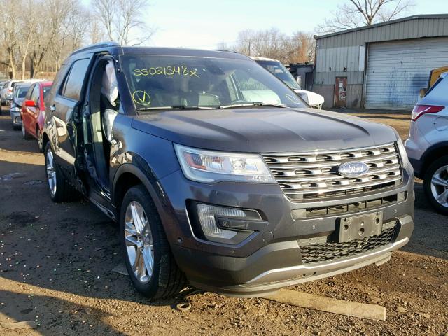 1FM5K8FH5HGC36296 - 2017 FORD EXPLORER L SILVER photo 1