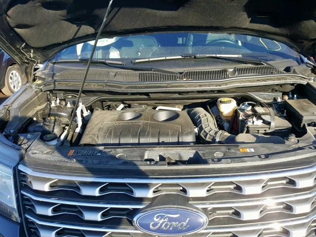 1FM5K8FH5HGC36296 - 2017 FORD EXPLORER L SILVER photo 7