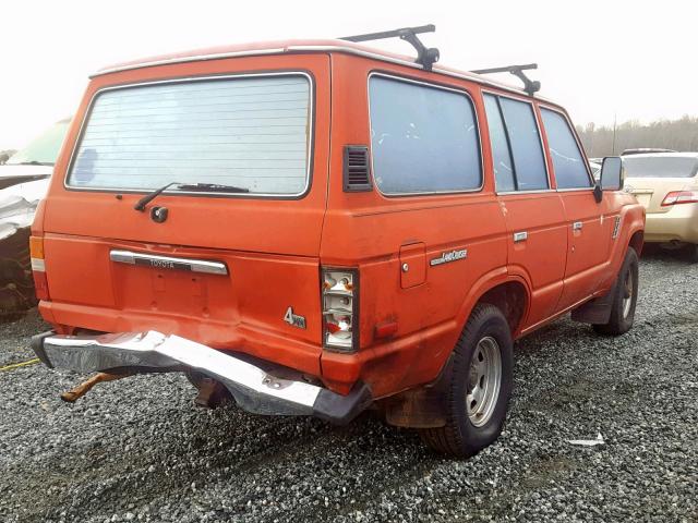 JT3FJ62G5J0079191 - 1988 TOYOTA LAND CRUIS RED photo 4