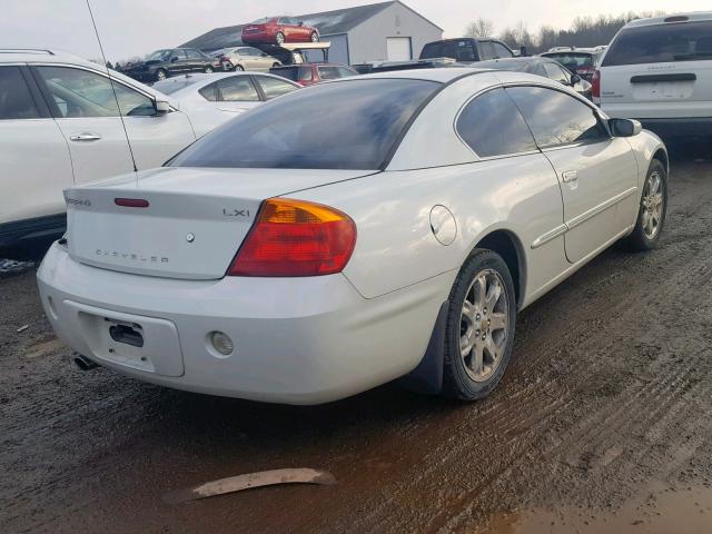 4C3AG52HX2E087818 - 2002 CHRYSLER SEBRING LX WHITE photo 4