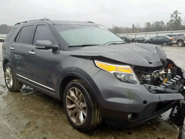 1FM5K7F82FGB15801 - 2015 FORD EXPLORER L GRAY photo 1