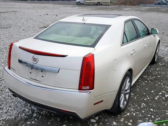 1G6DH5EY3B0163723 - 2011 CADILLAC CTS LUXURY WHITE photo 4