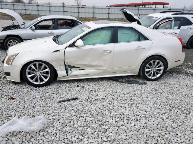 1G6DH5EY3B0163723 - 2011 CADILLAC CTS LUXURY WHITE photo 9