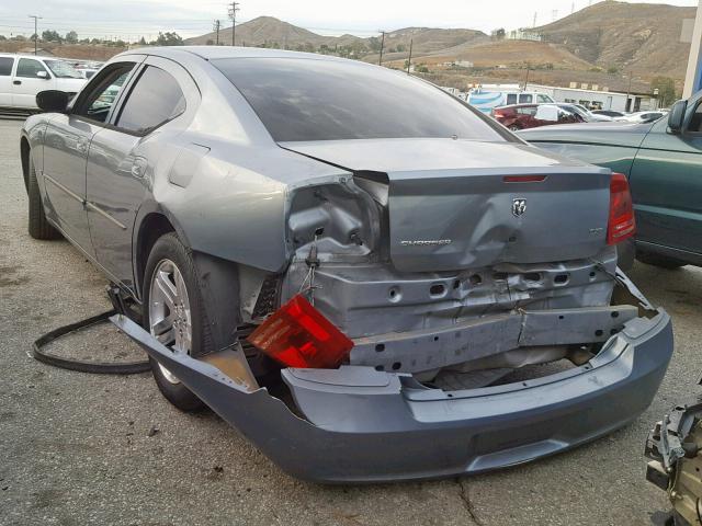 2B3KA43GX6H302889 - 2006 DODGE CHARGER SE BLUE photo 3