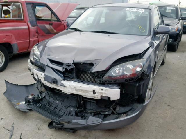 JM1BK344181860397 - 2008 MAZDA 3 HATCHBAC GRAY photo 2