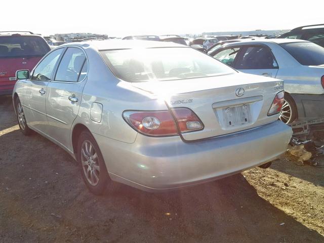 JTHBF30G136009361 - 2003 LEXUS ES 300 SILVER photo 3