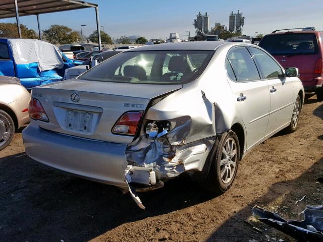 JTHBF30G136009361 - 2003 LEXUS ES 300 SILVER photo 4