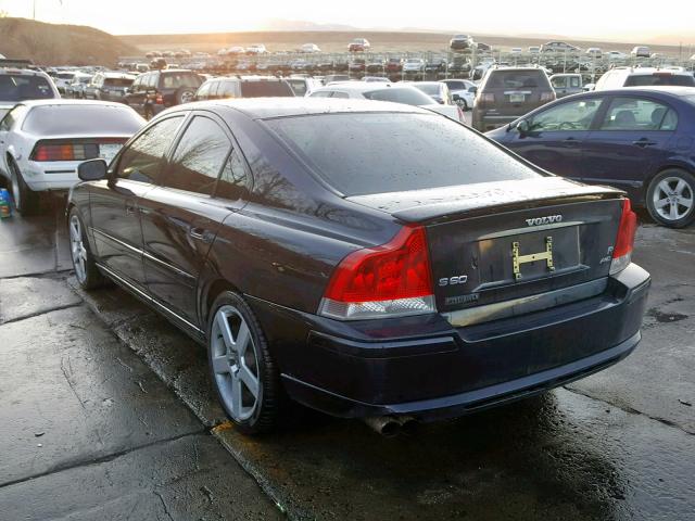 YV1RH527X72600508 - 2007 VOLVO S60 R BLACK photo 3