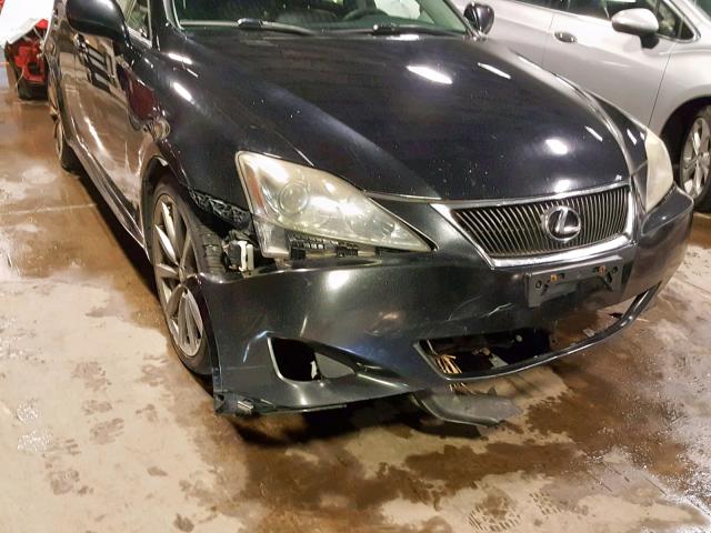 JTHBK262065011761 - 2006 LEXUS IS 250 BLACK photo 9