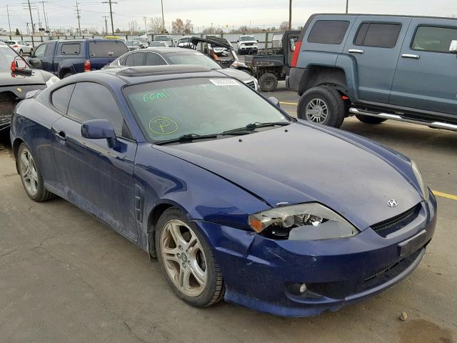 KMHHN65F06U225407 - 2006 HYUNDAI TIBURON GT BLUE photo 1