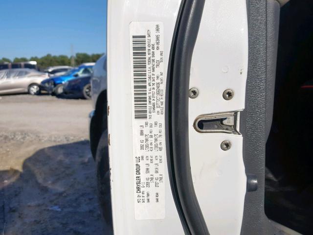 3D7TT2CT1BG624836 - 2011 DODGE RAM 2500 WHITE photo 10