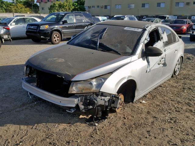 1G1PB5SH1D7216311 - 2013 CHEVROLET CRUZE LS SILVER photo 2