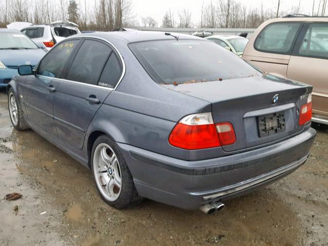 WBAAV53421FT00460 - 2001 BMW 330 I CHARCOAL photo 3