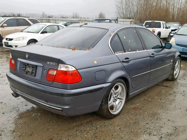 WBAAV53421FT00460 - 2001 BMW 330 I CHARCOAL photo 4