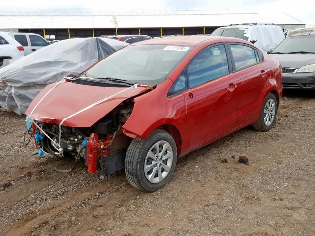 KNADM4A37H6104769 - 2017 KIA RIO LX RED photo 2