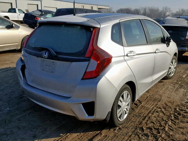 3HGGK5H55FM728670 - 2015 HONDA FIT LX SILVER photo 4