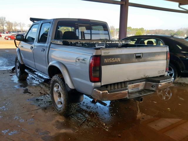 1N6ED27YXYC334772 - 2000 NISSAN FRONTIER C SILVER photo 3