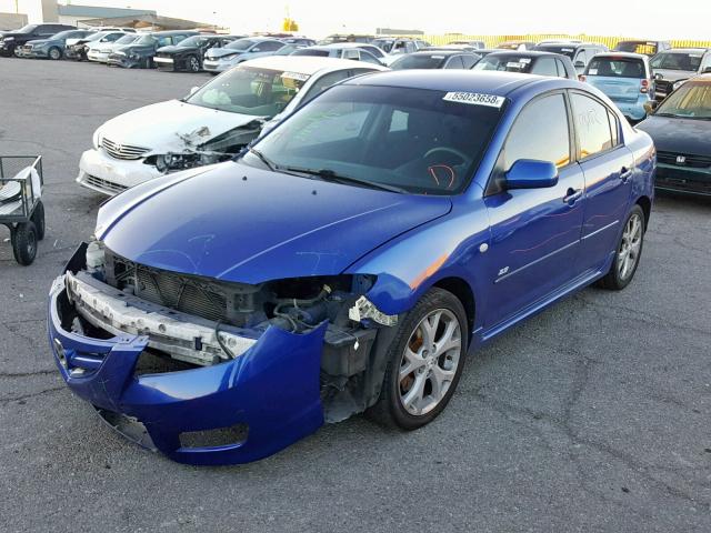 JM1BK323271665966 - 2007 MAZDA 3 S BLUE photo 2