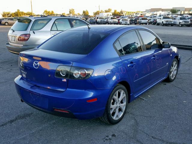 JM1BK323271665966 - 2007 MAZDA 3 S BLUE photo 4