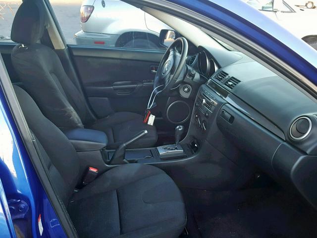 JM1BK323271665966 - 2007 MAZDA 3 S BLUE photo 5