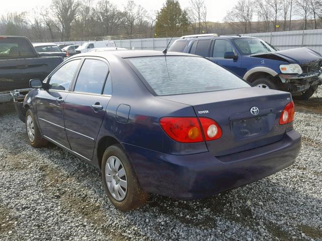 2T1BR32E44C311001 - 2004 TOYOTA COROLLA CE BLUE photo 3