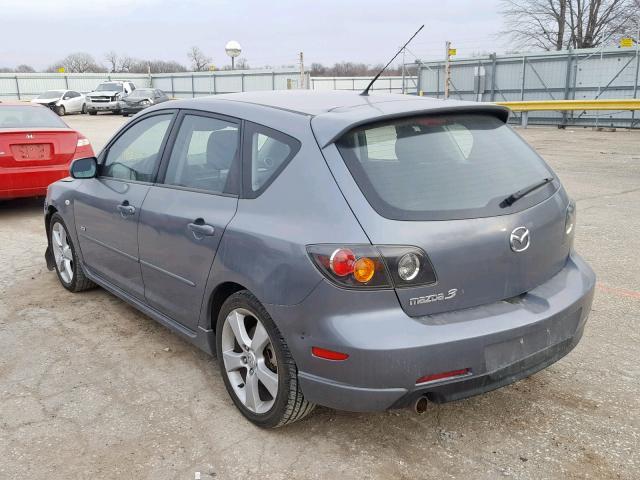 JM1BK144761431704 - 2006 MAZDA 3 HATCHBAC GRAY photo 3