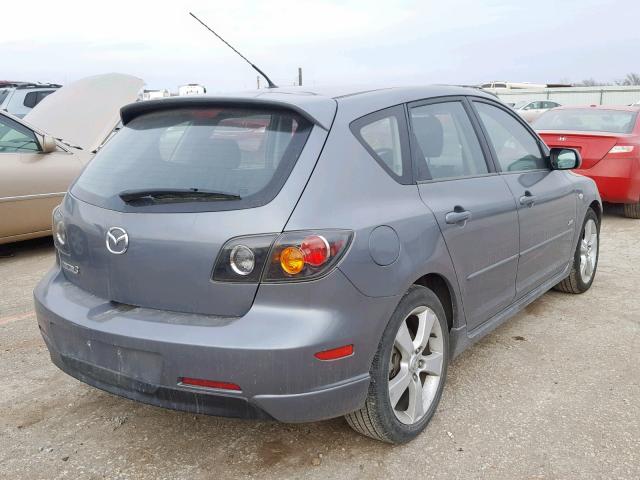 JM1BK144761431704 - 2006 MAZDA 3 HATCHBAC GRAY photo 4