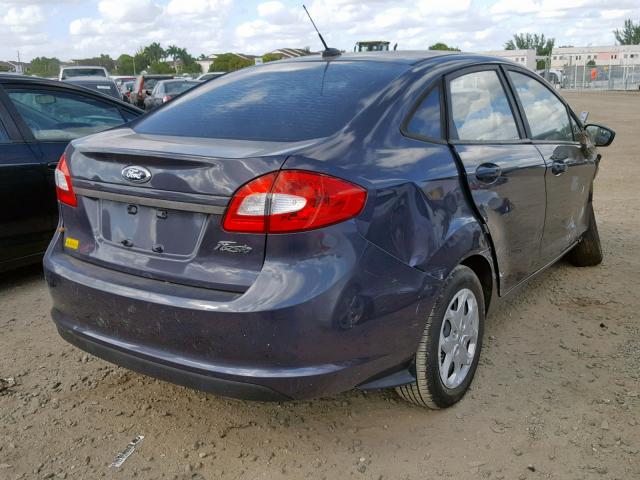 3FADP4AJXDM103267 - 2013 FORD FIESTA S GRAY photo 4