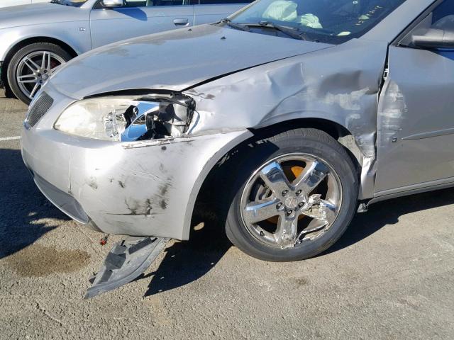 1G2ZH558264115085 - 2006 PONTIAC G6 GT SILVER photo 9