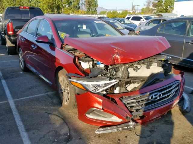 5NPE34AF2GH410559 - 2016 HYUNDAI SONATA SPO RED photo 1