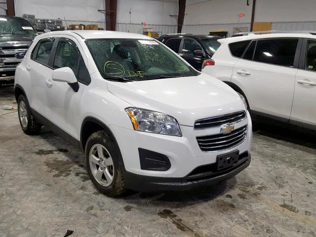 KL7CJPSB2FB104419 - 2015 CHEVROLET TRAX 1LS WHITE photo 1