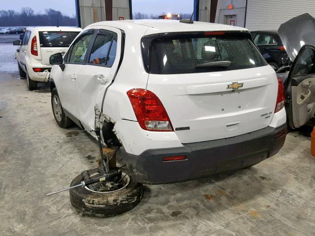 KL7CJPSB2FB104419 - 2015 CHEVROLET TRAX 1LS WHITE photo 3