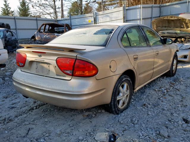 1G3NL52F62C240490 - 2002 OLDSMOBILE ALERO GL GOLD photo 4