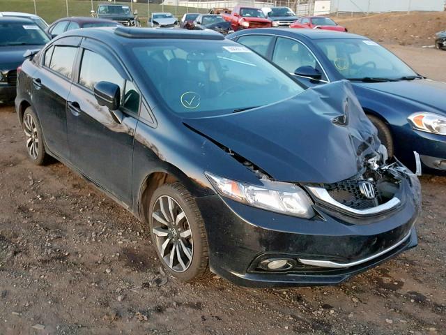 19XFB2F98FE212585 - 2015 HONDA CIVIC EXL BLACK photo 1