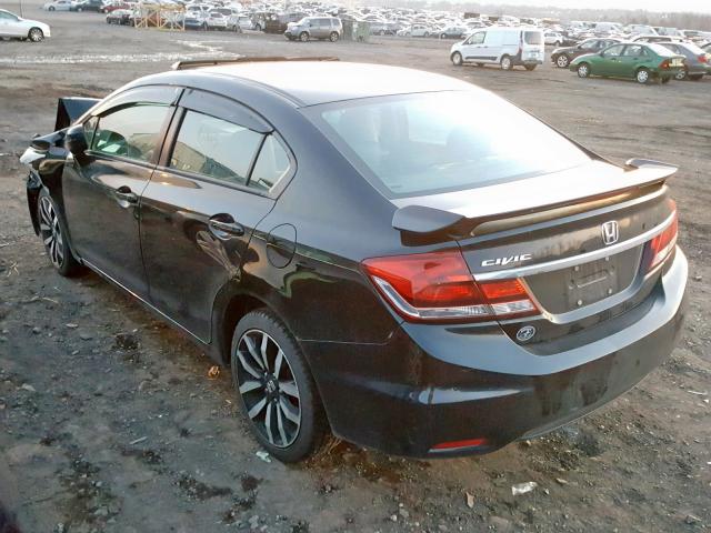 19XFB2F98FE212585 - 2015 HONDA CIVIC EXL BLACK photo 3